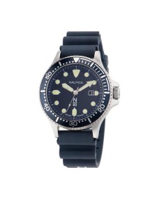 Nautica Zegarek NAPCBS304 Srebrny