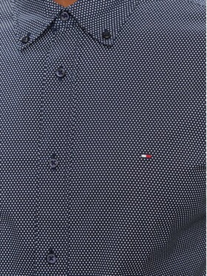 Tommy Hilfiger Koszula Mini Geo MW0MW25036 Granatowy Regular Fit