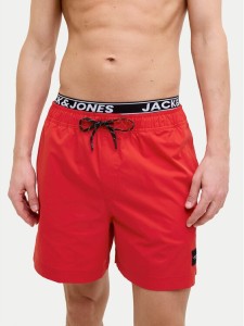 Jack&Jones Szorty kąpielowe Maui 12272949 Czerwony Regular Fit