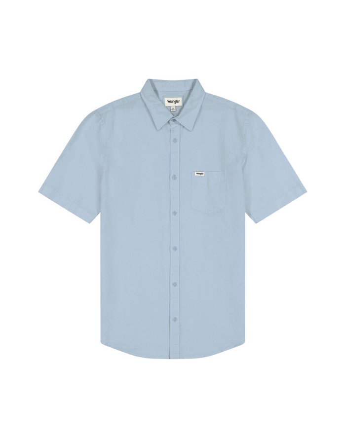 WRANGLER SS 1 PKT SHIRT MĘSKA KOSZULA ELEGANCKA DREAM BLUE 112352188