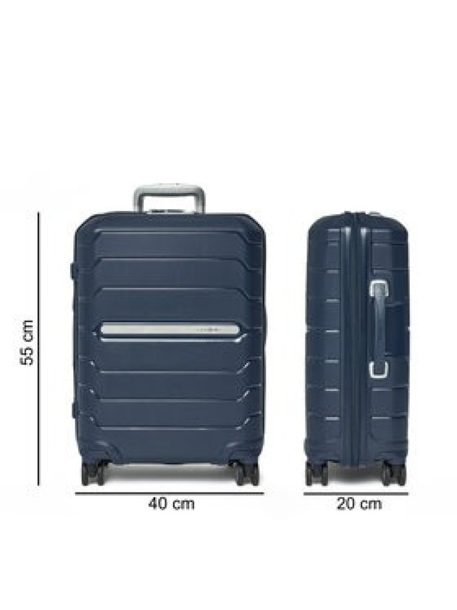 Samsonite Walizka kabinowa Flux 88537 1598 1INU Granatowy