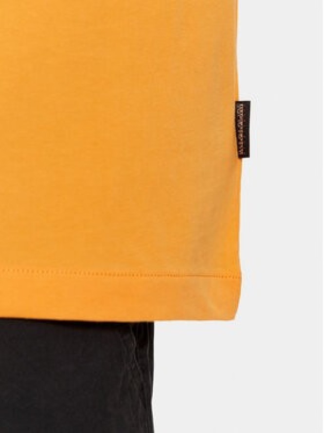 Napapijri T-Shirt NP0A4H8S Żółty Regular Fit