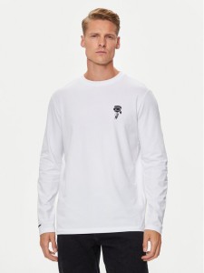 KARL LAGERFELD Longsleeve 755405 543221 Biały Slim Fit