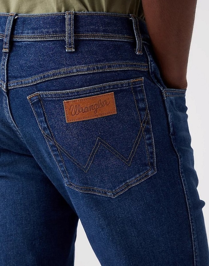 WRANGLER TEXAS SLIM MĘSKIE SPODNIE JEANSOWE BLUE NUN W12SU825I