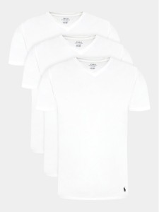 Polo Ralph Lauren Komplet 3 t-shirtów 714936903001 Biały Slim Fit