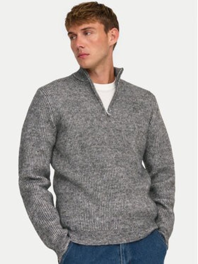 Only & Sons Sweter 22027686 Szary Regular Fit