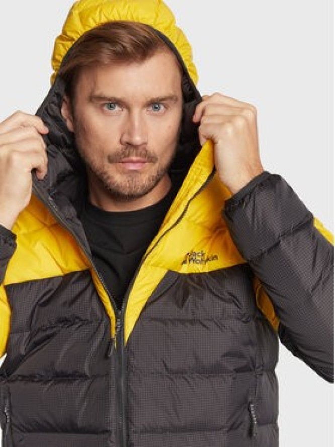 Jack Wolfskin Kurtka puchowa Dna Tundra 1206612 Żółty Regular Fit