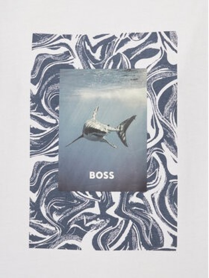 Boss T-Shirt Te_Tucan 50516012 Biały Regular Fit