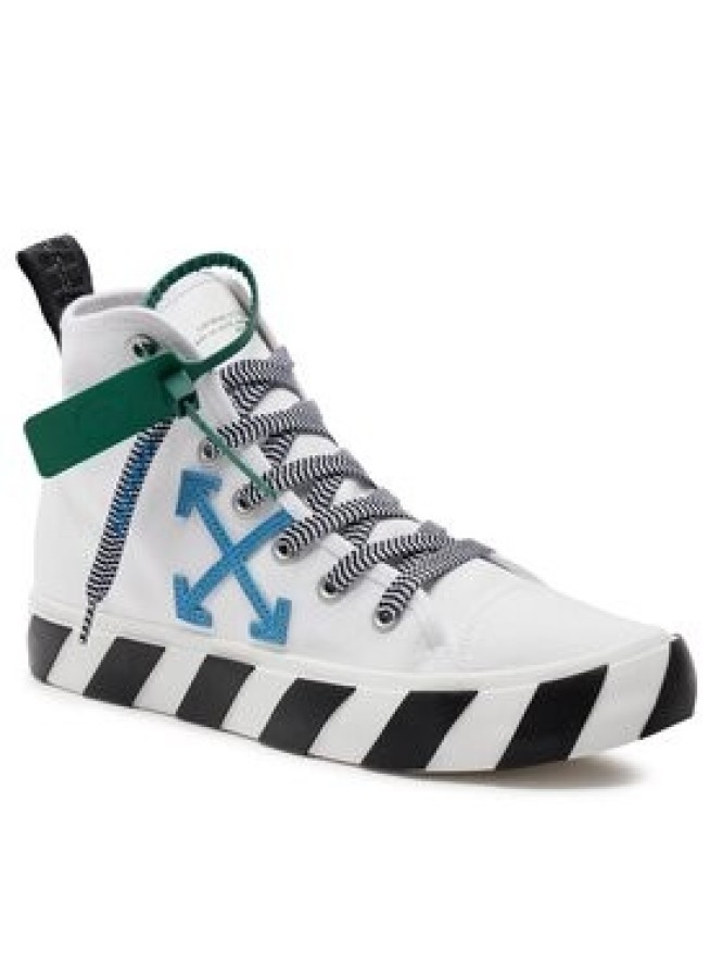 Off-White Sneakersy Mid Top Vulcanized Canvas OMIA119S22FAB0010145 Biały