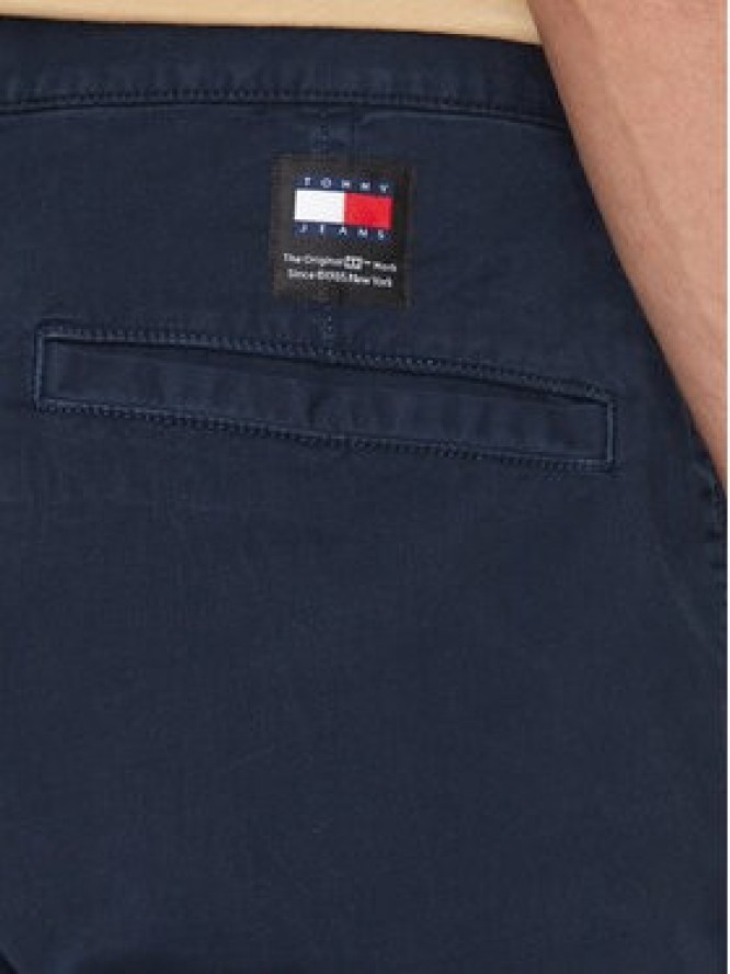 Tommy Jeans Spodnie materiałowe Austin DM0DM19489 Granatowy Regular Fit