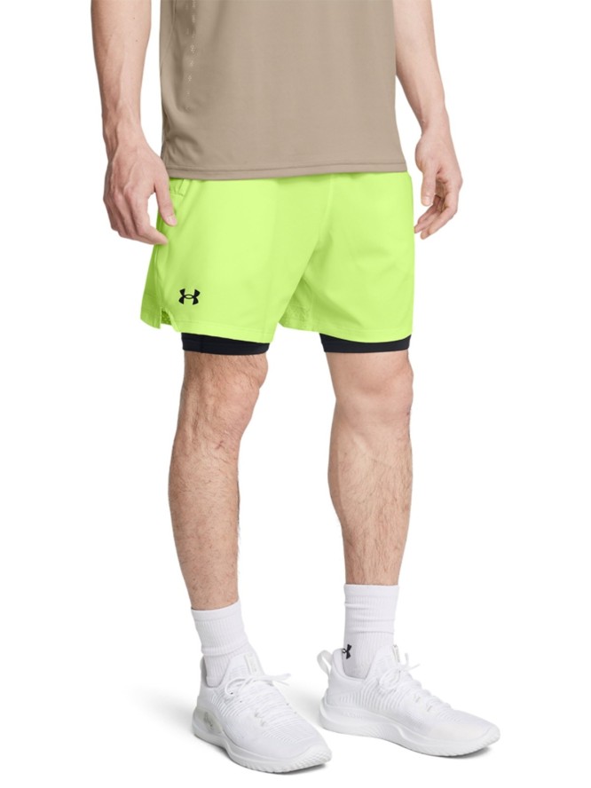 Spodenki treningowe męskie Under Armour UA Vanish Woven 2in1 Sts - zielone