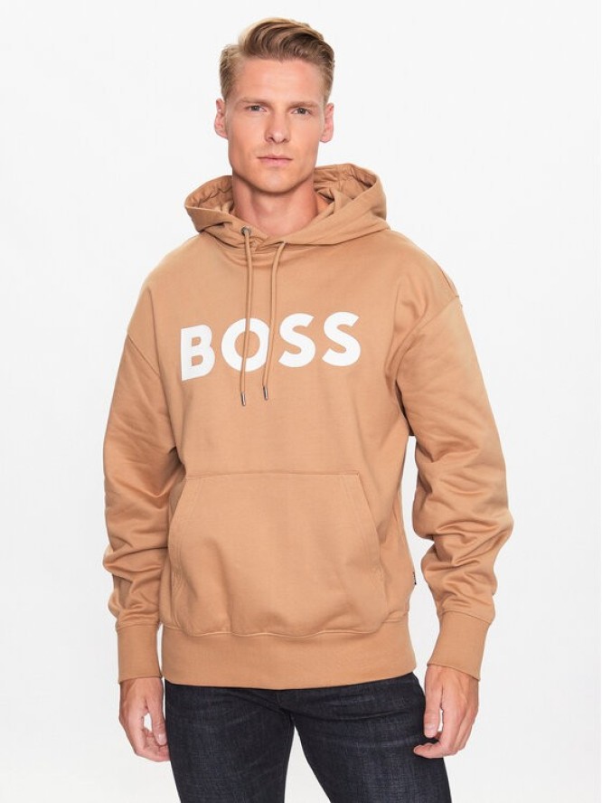 Boss Bluza 50496661 Beżowy Oversize