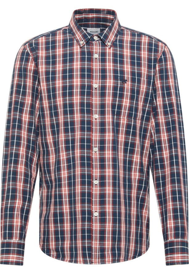 Męska Koszula MUSTANG Chester Multi Check Bunt 1014760 12544