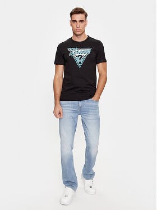 Guess T-Shirt M4RI06 I3Z14 Czarny Regular Fit