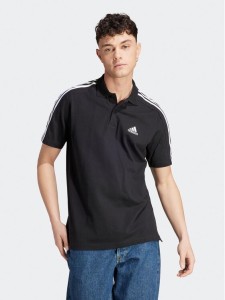 adidas Polo Essentials Piqué Embroidered Small Logo 3-Stripes Polo Shirt IC9310 Czarny Regular Fit