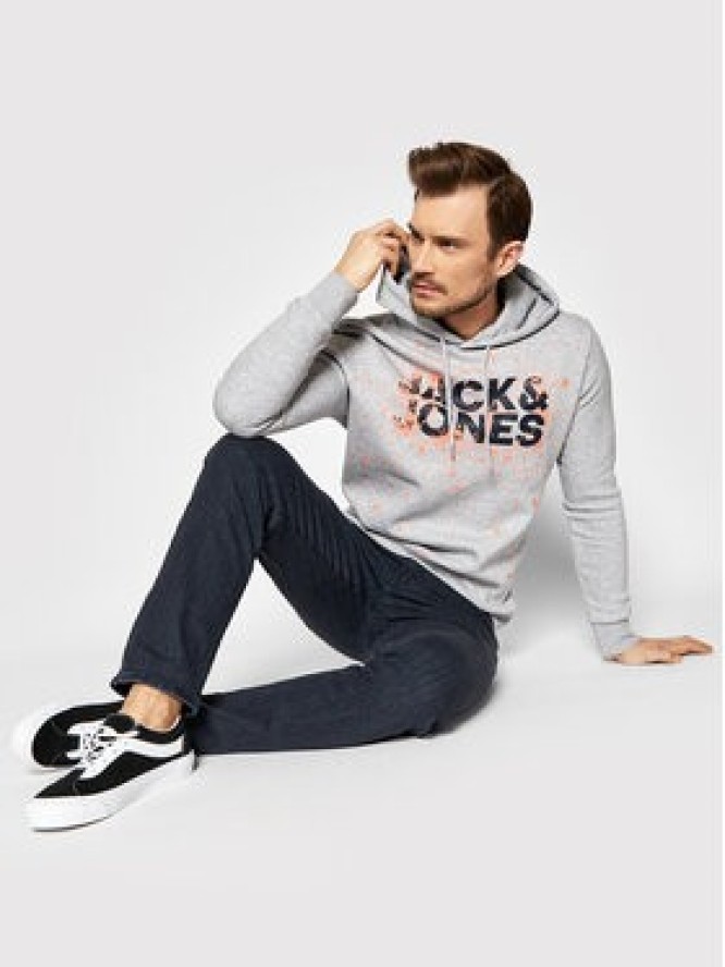 Jack&Jones Bluza New Splash 12200462 Szary Regular Fit