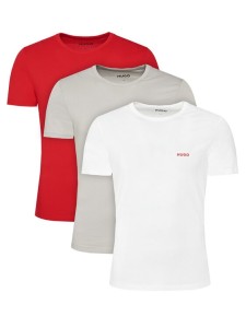 HUGO Komplet 3 t-shirtów T-Shirt Rn Triplet P 50532811 Kolorowy Regular Fit