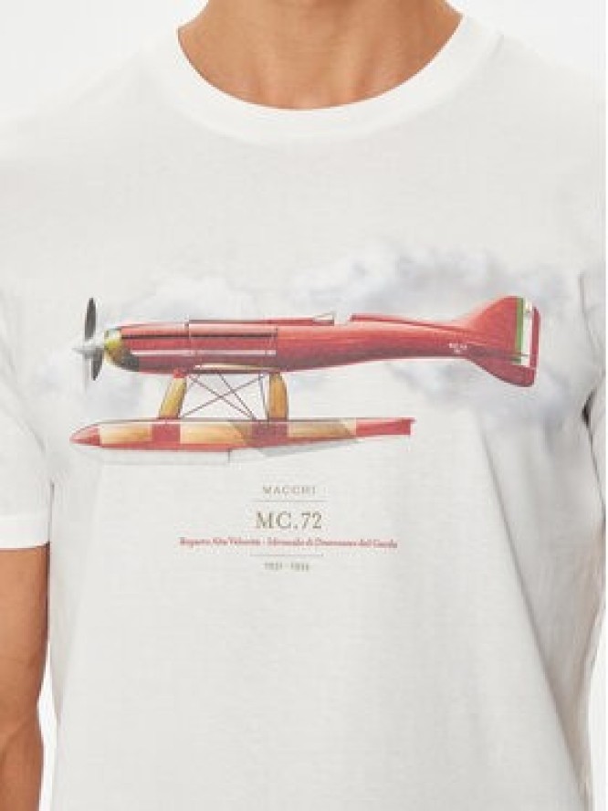 Aeronautica Militare T-Shirt 241TS2252J607 Écru Regular Fit