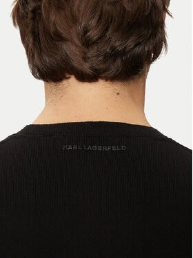 KARL LAGERFELD Sweter 655029 544301 Czarny Regular Fit