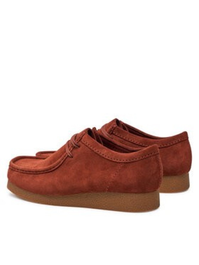 Clarks Półbuty Wallabee Evo 26178278 Pomarańczowy