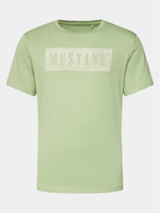 Mustang T-Shirt Austin 1014937 Zielony Regular Fit