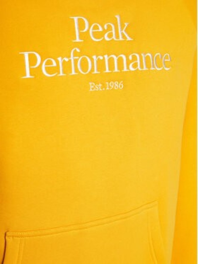 Peak Performance Bluza Original G77756420 Żółty Regular Fit