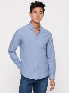 Only & Sons Koszula Alvaro 22006479 Niebieski Slim Fit