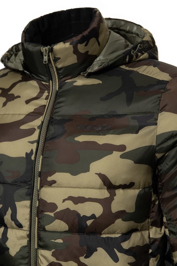 KURTKA ZIMOWA WRANGLER PUFFER JACKET CAMOUFLAGE W4725X4X3