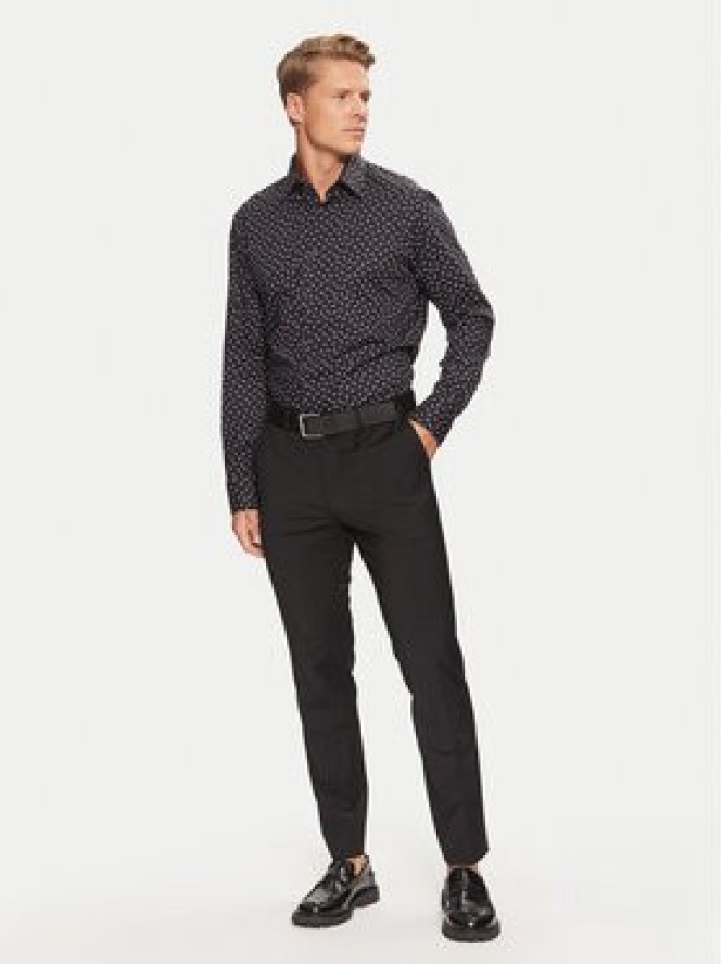 Boss Koszula H-Joe 50527626 Czarny Slim Fit