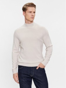 Calvin Klein Sweter Superior K10K110424 Beżowy Regular Fit