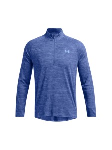 Longsleeve treningowy męski Under Armour UA Tech Textured 1/2 Zip - niebieski