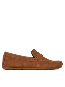 Tommy Hilfiger Mokasyny Casual Hilfiger Suede Driver FM0FM04998 Brązowy