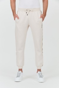 GUESS Beżowe spodnie Mickey Cuff Pant