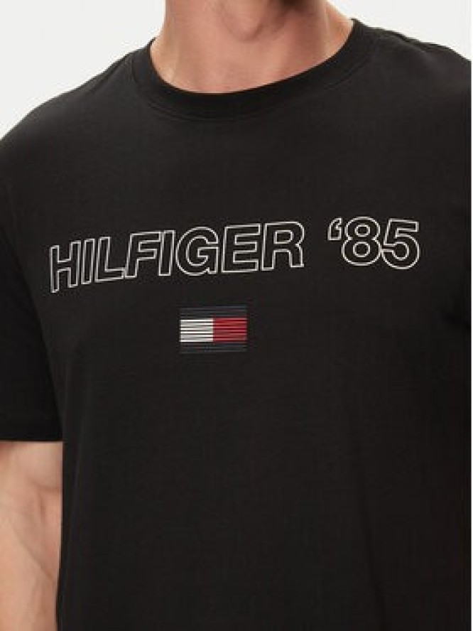 Tommy Hilfiger T-Shirt 85' MW0MW34427 Czarny Regular Fit