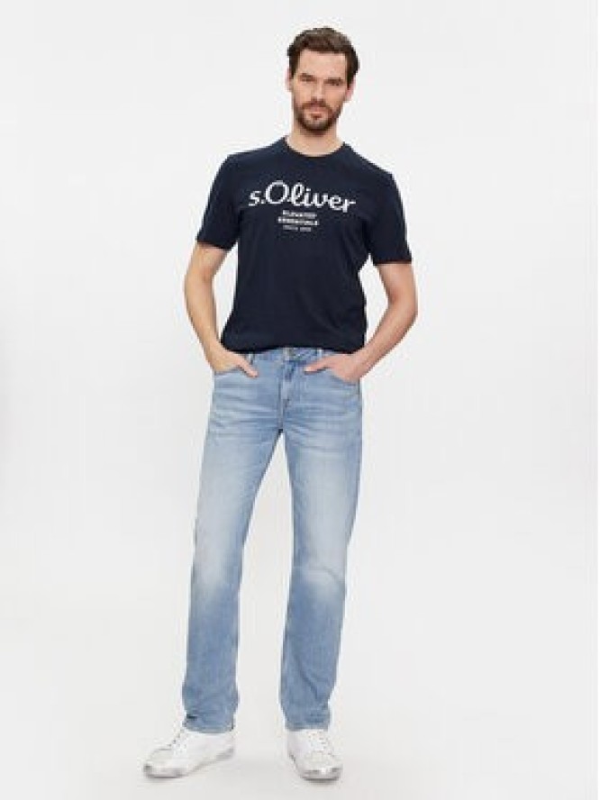 s.Oliver T-Shirt 2139909 Niebieski Regular Fit