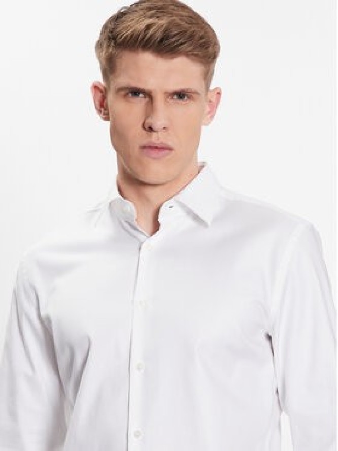 Boss Koszula 50470583 Biały Slim Fit