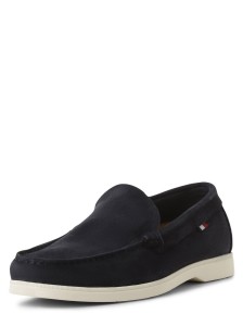 Tommy Hilfiger Skórzane loafersy Mężczyźni skóra niebieski jednolity, 45