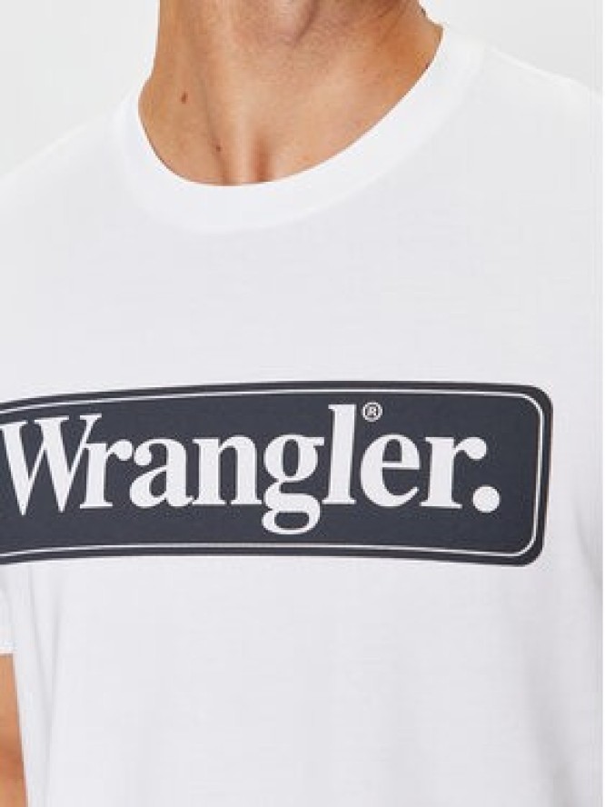Wrangler T-Shirt 112341133 Biały Regular Fit