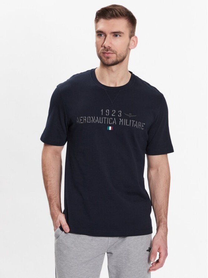 Aeronautica Militare T-Shirt 231TS2099J584 Granatowy Regular Fit