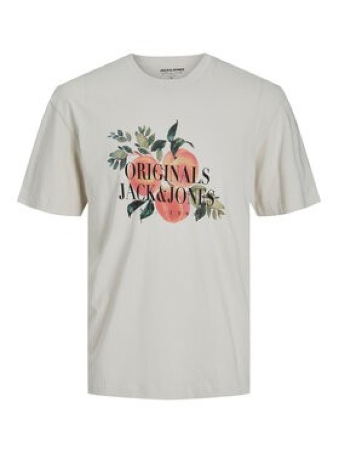 Jack&Jones T-Shirt Flores 12228775 Beżowy Relaxed Fit