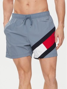 Tommy Hilfiger Szorty kąpielowe UM0UM02048 Niebieski Slim Fit