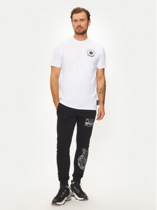 Plein Sport T-Shirt AADC MTK7940 STE001N Biały Regular Fit