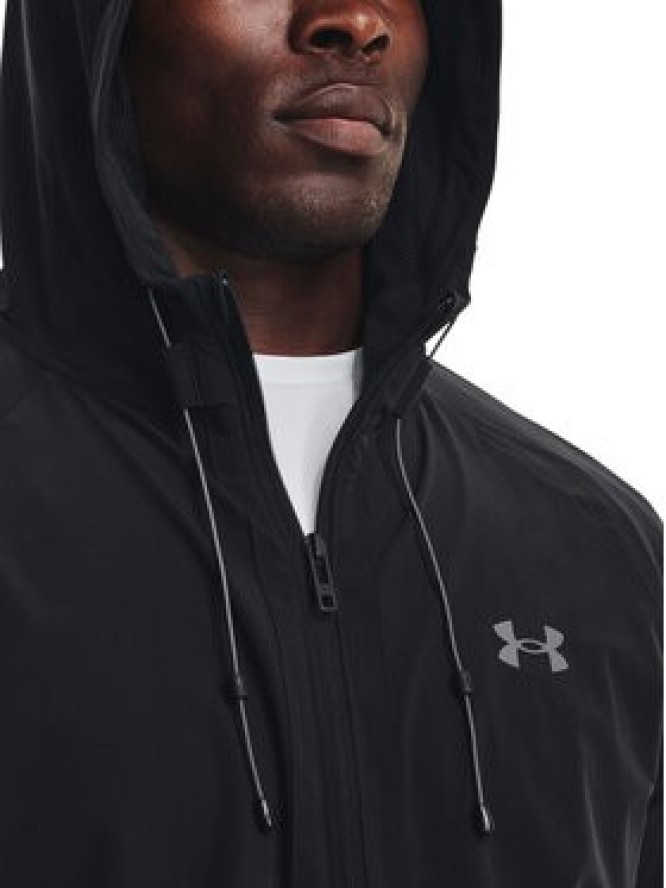 Under Armour Bluza UA Stretch Woven Windbreaker 1377171 Czarny Regular Fit