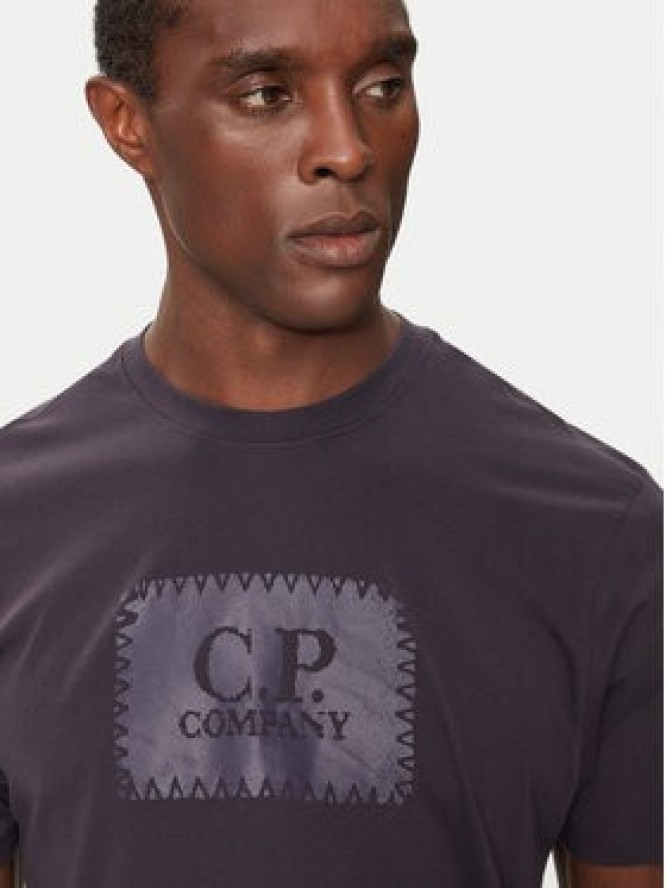 C.P. Company T-Shirt 17CMTS029A005100W Granatowy Regular Fit