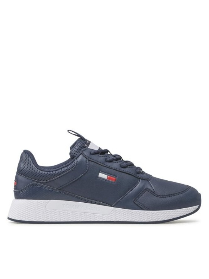 Tommy Jeans Sneakersy Flexi Runner Ess EM0EM01080 Granatowy