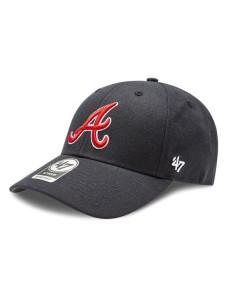 47 Brand Czapka z daszkiem MLB Atlanta Braves '47 MVP B-MVP01WBVRP-NY Granatowy