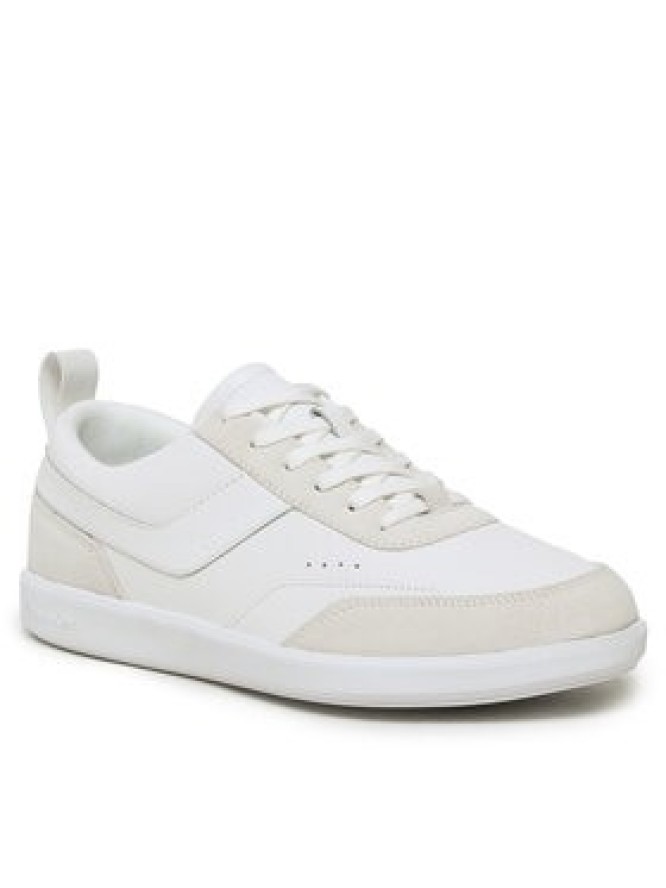 Calvin Klein Sneakersy Low Top Lace Up Lth Mix HM0HM00851 Biały