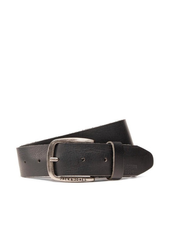 Jack&Jones Pasek Męski Jackpaul Leather Belt 12111286 Czarny