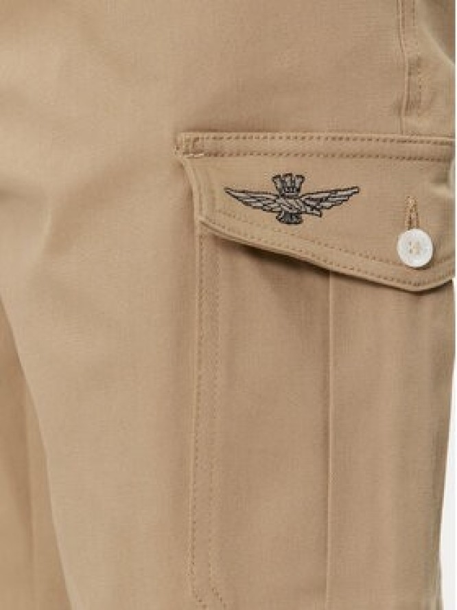 Aeronautica Militare Spodnie materiałowe 241PA1579CT3247 Beżowy Slim Fit