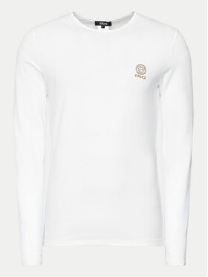 Versace Longsleeve AUU01007 1A10011 Biały Regular Fit